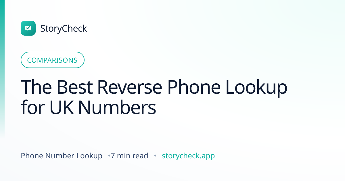 Title card: The Best Reverse Phone Lookup for UK Numbers