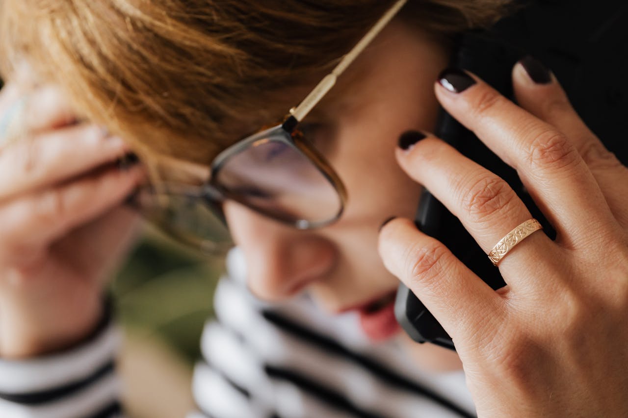 A person taking a phone call from an unknown number